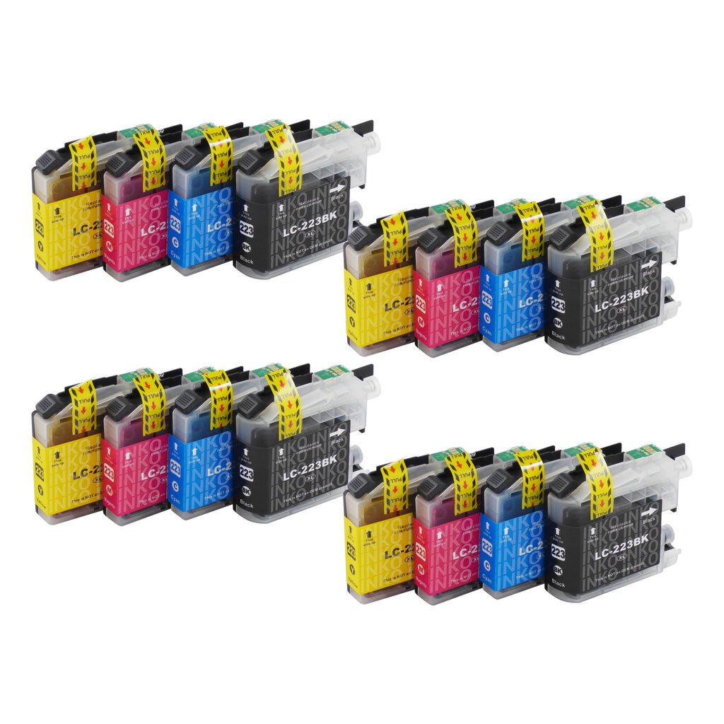 Compatible for Brother LC223XL Ink Cartridges for Printer Models J4120DW  J4420DW J5320DW J5720DW 1set