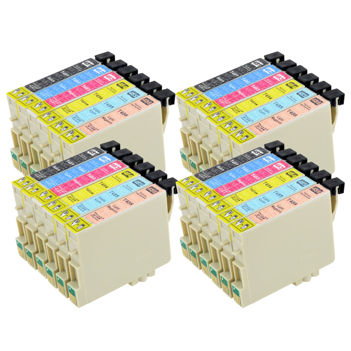 Compatible Epson T0487 High Capacity Ink Cartridge Multipack 4 Sets — Inko 7102